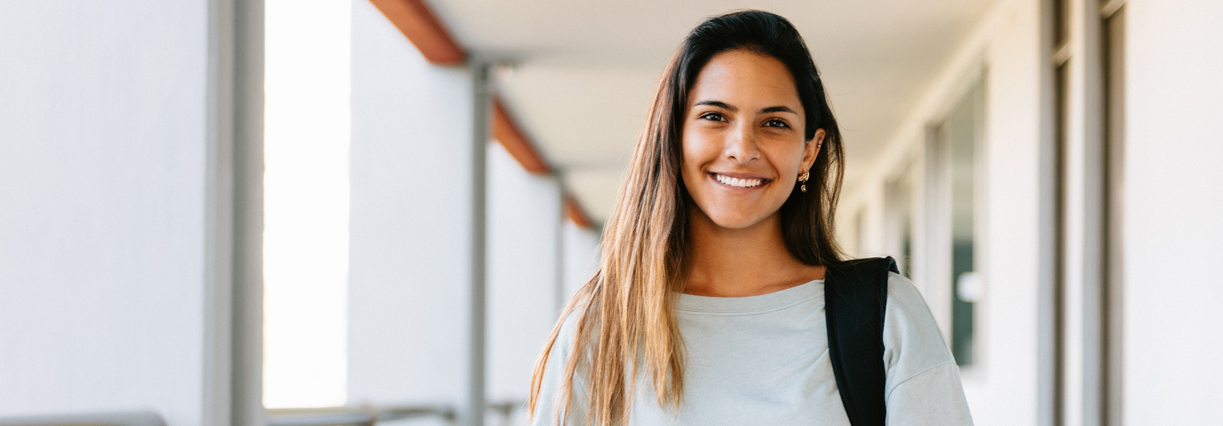 Woman smiling